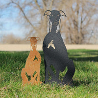 Greyhound Corten Steel Outdoor Silhouette