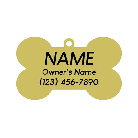 Treat Yo Self Pet ID Tag - Black