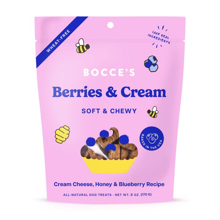Bocce's Bakery Berries & Cream Soft & Chewy Treats