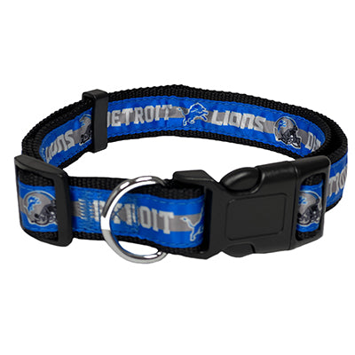 Detroit Lions Satin Dog Collar or Leash