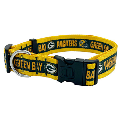 Green Bay Packers Satin Dog Collar or Leash