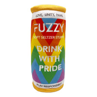 Fuzzy Soft Seltzer Can Plush Dog Toy