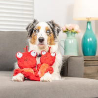 Claude Lobster Plush Slappies Dog Toy