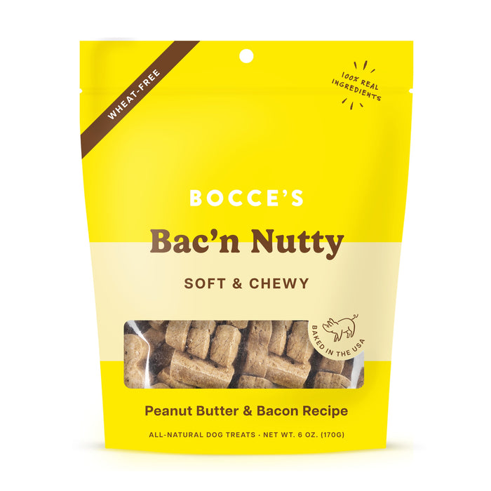 Bocce's Bakery Bac'n Nutty Soft & Chewy Treats