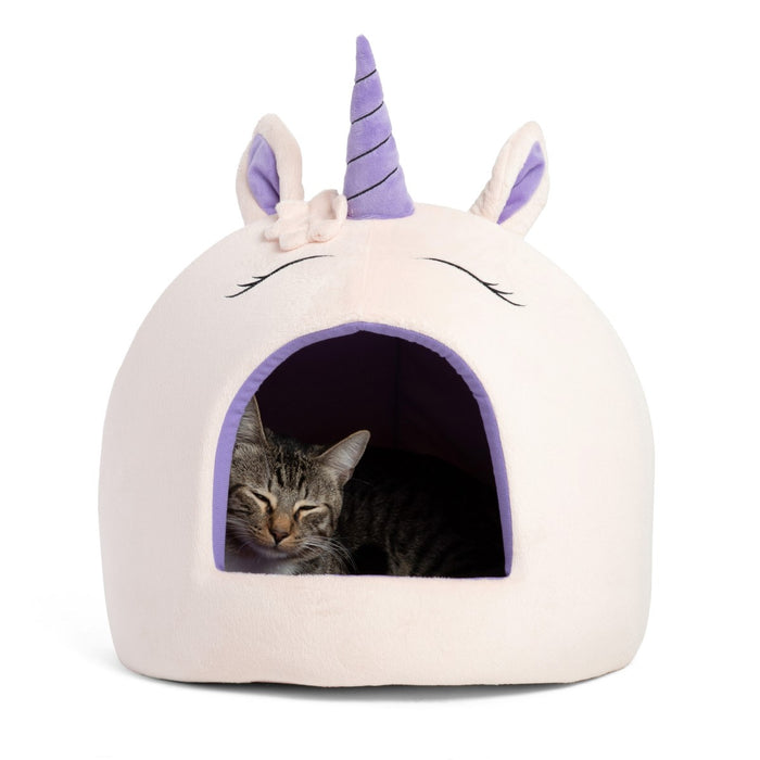 Unicorn Pink Novelty Pet Meow Hut