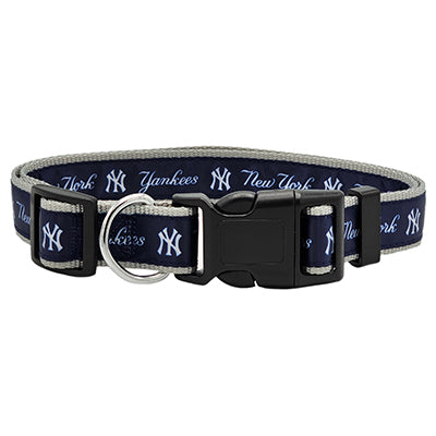 New York Yankees Satin Dog Collar or Leash