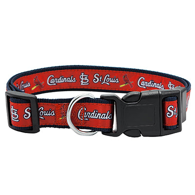 St Louis Cardinals Satin Dog Collar or Leash