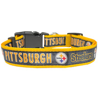 Pittsburgh Steelers Dog Satin Collar or Leash