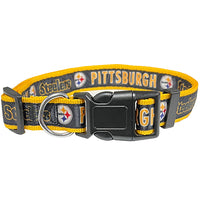 Pittsburgh Steelers Dog Satin Collar or Leash