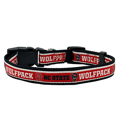 NC State Wolfpack Satin Dog Collar or Leash