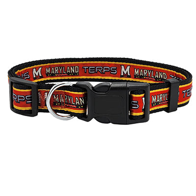 MD Terrapins Dog Satin Collar or Leash