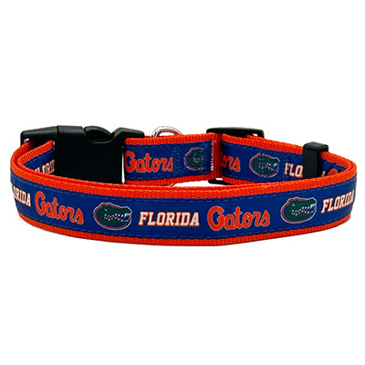 FL Gators Satin Dog Collar or Leash