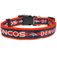 Denver Broncos Dog Satin Collar or Leash