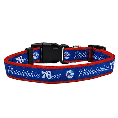 Philadelphia 76ers Satin Dog Collar or Leash