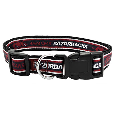 AR Razorbacks Satin Dog Collar or Leash