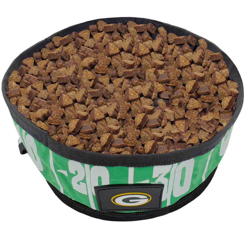 Green Bay Packers Collapsible Pet Bowl
