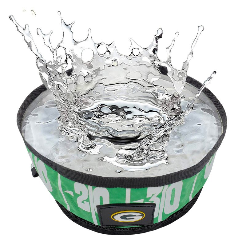 Green Bay Packers Collapsible Pet Bowl