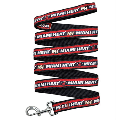 Miami Heat Satin Dog Collar or Leash