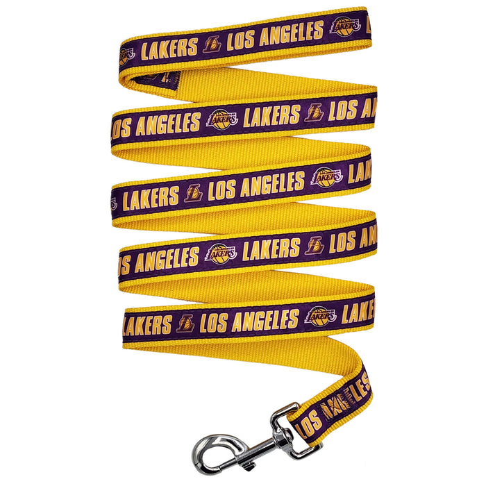 Los Angeles Lakers Satin Dog Collar or Leash