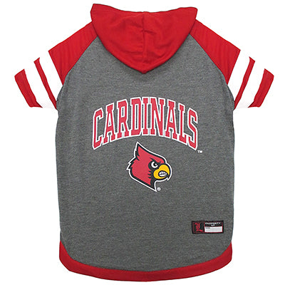 Louisville Cardinals Lightweight Pet Hoodie