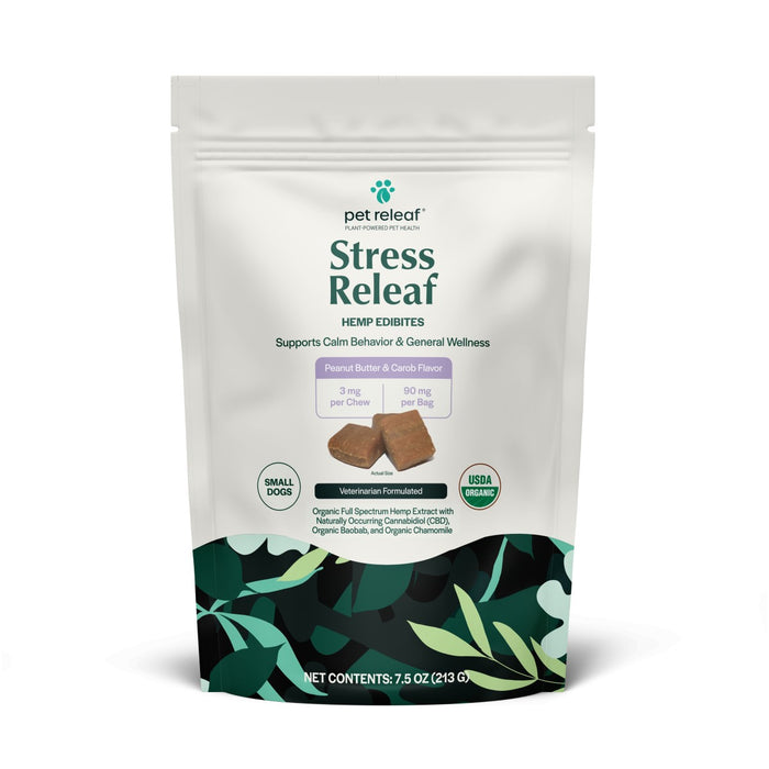 Stress Releaf Hemp Edibites - Small Breeds - PB & Carob