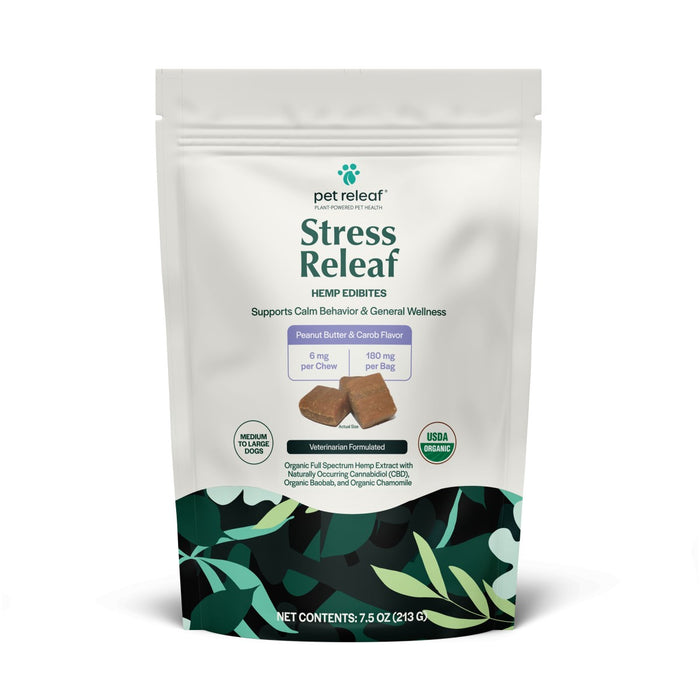 Stress Releaf Hemp Edibites - Medium/Large Breeds - PB & Carob