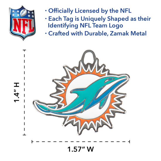 Miami Dolphins Pet ID Tag