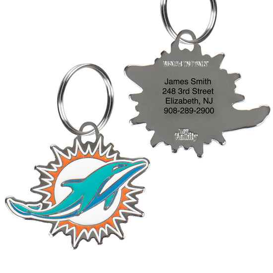 Miami Dolphins Pet ID Tag
