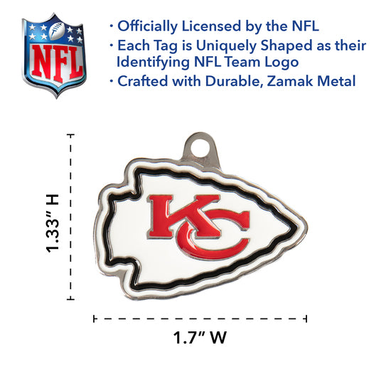 Kansas City Chiefs Pet ID Tag