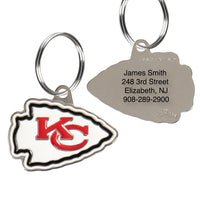 Kansas City Chiefs Pet ID Tag