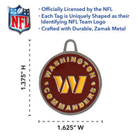 Washington Commanders Pet ID Tag