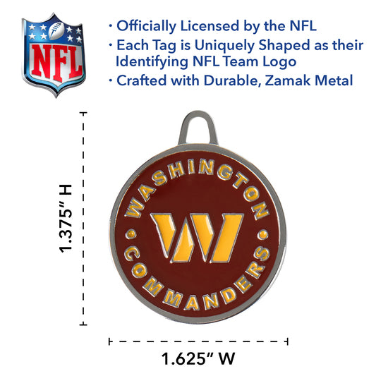 Washington Commanders Pet ID Tag