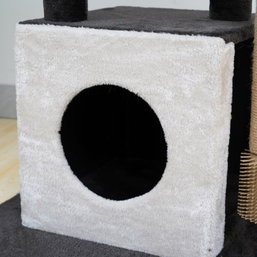 Felina 4-Level Interactive Cat Tree with Cat Condos, Scratching Posts & Rubber Massager