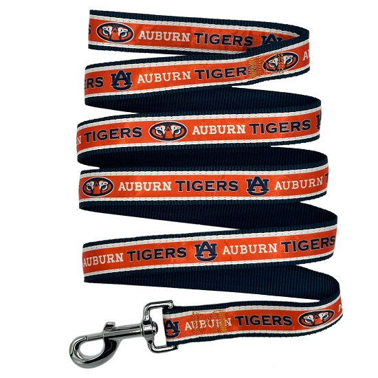 Auburn Tigers Satin Dog Collar or Leash
