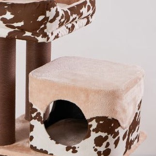 Cowboy-Western Style, Rustic Cat Tree Complex Tower