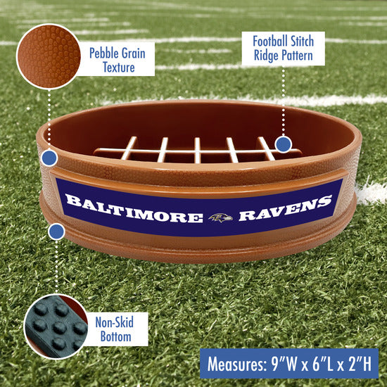 Baltimore Ravens Football Slow Feeder Bowl