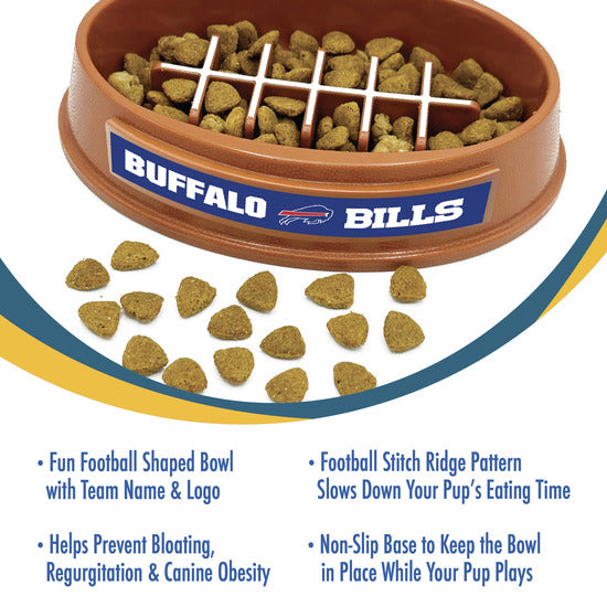 Buffalo Bills Football Slow Feeder Bowl