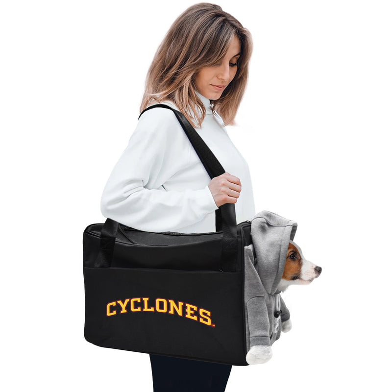 IA State Cyclones Furry Fan Pet Carrier