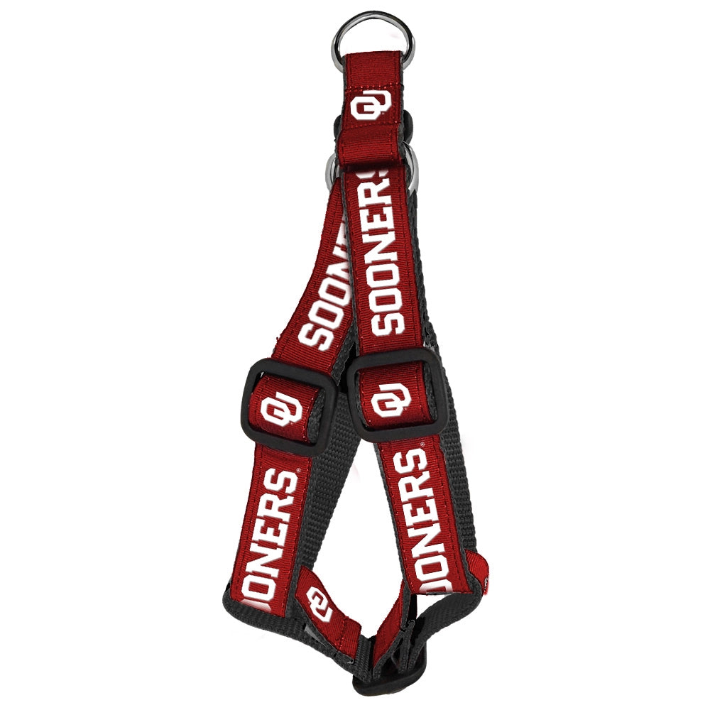 OK Sooners Nylon Dog Step-In Harness