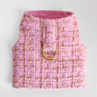 Chantel Tweed Handmade Pet Harness - Bubblegum Pink