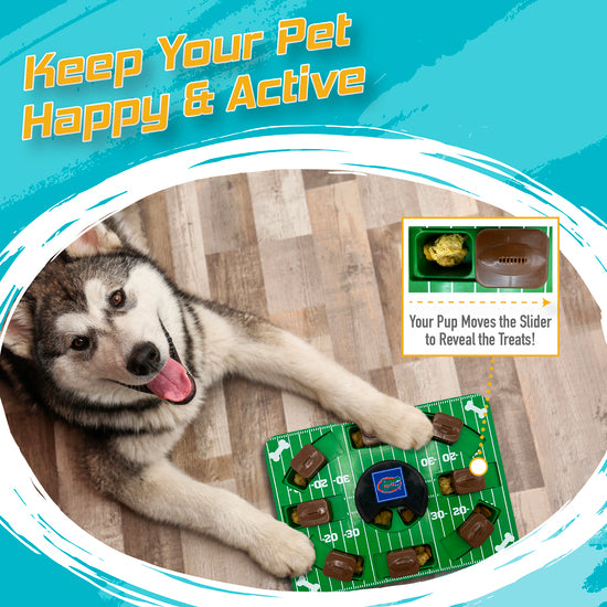 FL Gators Interactive Puzzle Treat Toy
