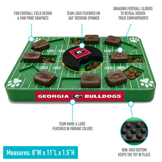 GA Bulldogs Interactive Puzzle Treat Toy