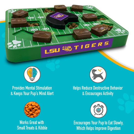 LSU Tigers Interactive Puzzle Treat Toy