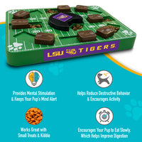 LSU Tigers Interactive Puzzle Treat Toy