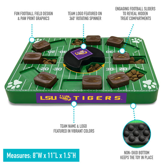 LSU Tigers Interactive Puzzle Treat Toy