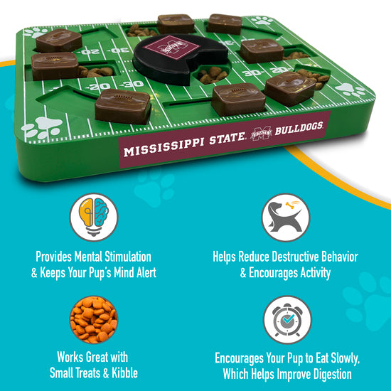 MS State Bulldogs Interactive Puzzle Treat Toy