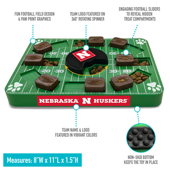 NE Cornhuskers Interactive Puzzle Treat Toy