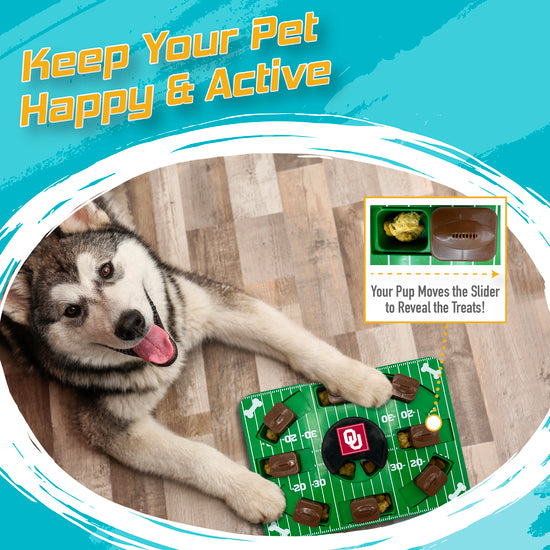 OK Sooners Interactive Puzzle Treat Toy