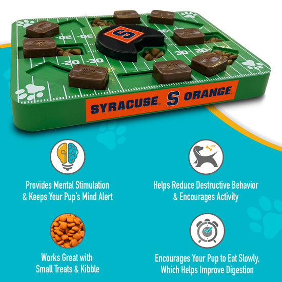 Syracuse Orange Interactive Puzzle Treat Toy