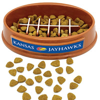 KS Jayhawks Football Slow Feeder Bowl